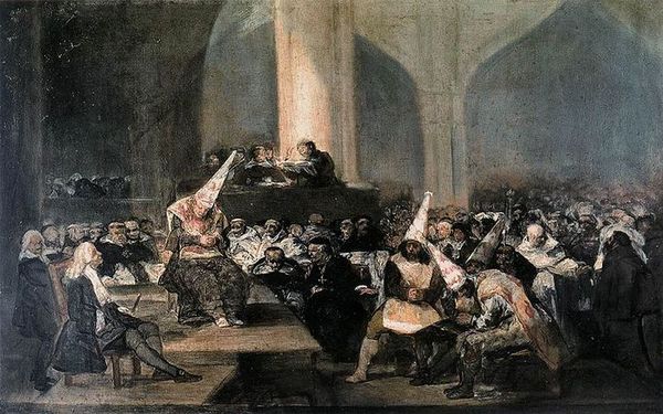 Заседание трибунала инквизиции