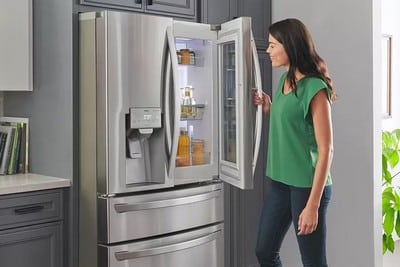 Двухдверный холодильник LG